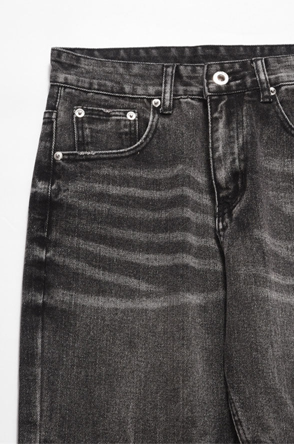 Faded Black Denim Jeans