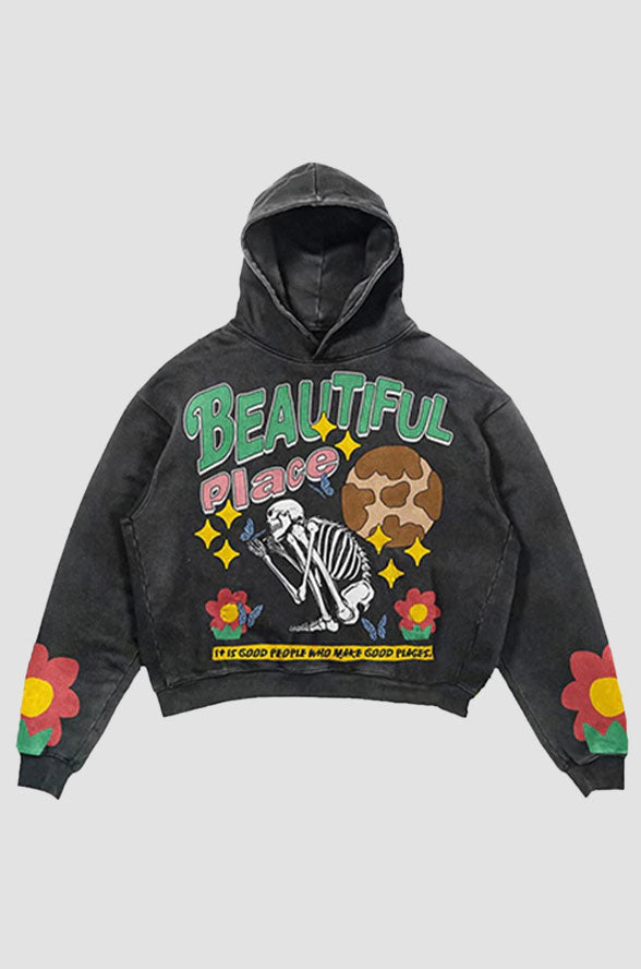 'BEAUTIFUL PLACE' Graphic Hoodie