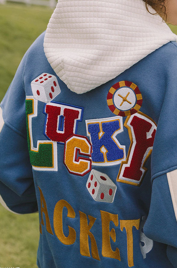 'LUCKY' Varsity Jacket