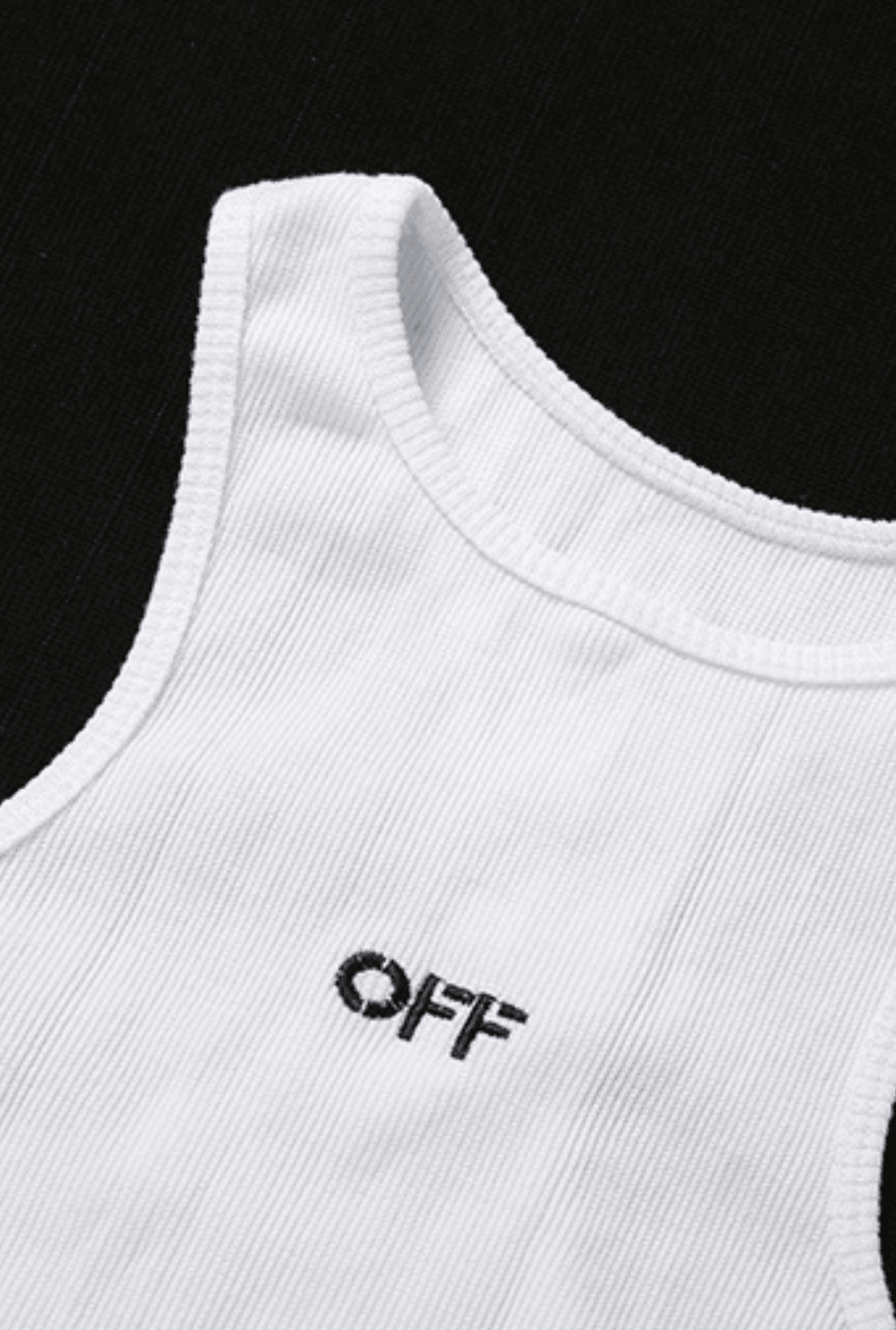 'OFF' Cropped Tank Top - shopuntitled.co